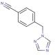 4-(1H-1,2,4-Triazol-1-ylmethyl)benzonitrile (CAS 112809-25-3) - chemical structure image