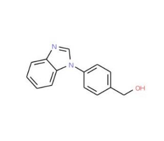 [4-(1H-1,3-Benzimidazol-1-yl)phenyl]methanol - chemical structure image