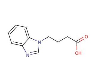 4-(1H-1,3-benzodiazol-1-yl)butanoic acid (CAS 436091-31-5) - chemical structure image