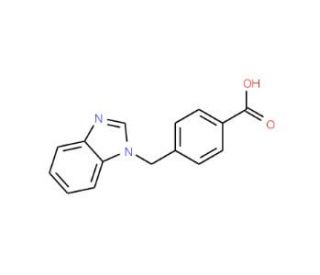 4-(1H-benzimidazol-1-ylmethyl)benzoic acid (CAS 139742-50-0) - chemical structure image