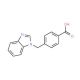 4-(1H-benzimidazol-1-ylmethyl)benzoic acid 的分子结构, CAS编号: 139742-50-0 4-(1H-benzimidazol-1-ylmethyl)benzoic acid (CAS 139742-50-0) - chemical structure image