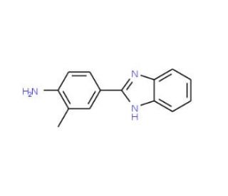 4-(1H-Benzoimidazol-2-yl)-2-methyl-phenylamine - chemical structure image