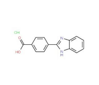 4-(1H-Benzoimidazol-2-yl)-benzoic acid hydrochloride - chemical structure image