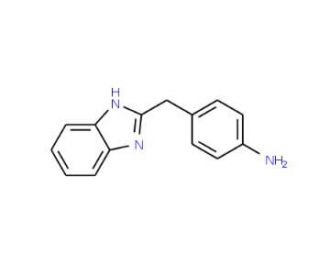 4-(1H-Benzoimidazol-2-ylmethyl)-phenylamine (CAS 99206-51-6) - chemical structure image