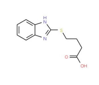 4-(1H-Benzoimidazol-2-ylsulfanyl)-butyric acid (CAS 69002-94-4) - chemical structure image