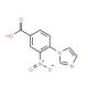 4-(1H-Imidazol-1-yl)-3-nitrobenzenecarboxylic acid (CAS 167626-67-7) - chemical structure image