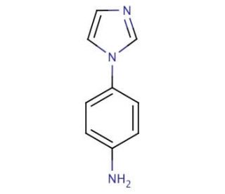 4-(1H-Imidazol-1-yl)aniline (CAS 2221-00-3) - chemical structure image