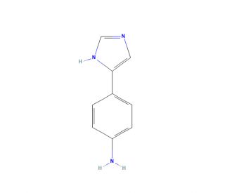 4-(1H-imidazol-4-yl)aniline (CAS 29528-28-7) - chemical structure image