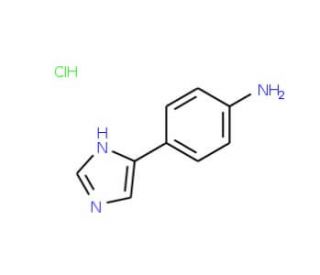 4-(1H-imidazol-4-yl)aniline hydrochloride (CAS 29528-28-7) - chemical structure image