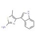 4-(1H-Indol-3-yl)-5-methyl-thiazol-2-ylamine - chemical structure image