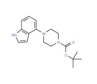 4-(1H-indol-4-yl)-1-piperazine-1-carboxylic acid tert-butyl ester (CAS 252978-89-5) - chemical structure image
