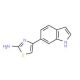 4-(1H-Indol-6-yl)-1,3-thiazol-2-amine - chemical structure image