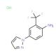 4-(1H-pyrazol-1-yl)-2-(trifluoromethyl)aniline hydrochloride - chemical structure image