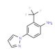 4-(1H-pyrazol-1-yl)-2-(trifluoromethyl)aniline - chemical structure image