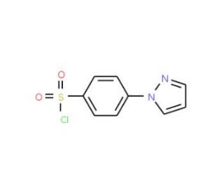 4-(1H-Pyrazol-1-yl)benzenesulphonyl chloride (CAS 18336-39-5) - chemical structure image