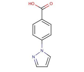 4-(1H-Pyrazol-1-yl)benzoic acid (CAS 16209-00-0) - chemical structure image