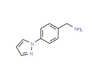 4-(1H-Pyrazol-1-yl)benzylamine (CAS 368870-03-5) - chemical structure image