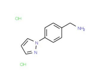 [4-(1H-Pyrazol-1-yl)benzyl]amine dihydrochloride - chemical structure image