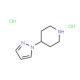 4-(1H-pyrazol-1-yl)piperidine dihydrochloride - chemical structure image