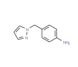 4-(1H-Pyrazol-1-ylmethyl)aniline (CAS 142335-61-3) - chemical structure image