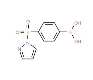 4-(1H-Pyrazol-1-ylsulfonyl)phenylboronic acid (CAS 957061-02-8) - chemical structure image