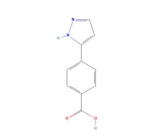 4-(1H-Pyrazol-3-yl)benzoic acid (CAS 208511-67-5) - chemical structure image
