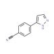 4-(1H-Pyrazol-3-yl)benzonitrile (CAS 25699-83-6) - chemical structure image