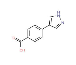 4-(1H-Pyrazol-4-yl)benzoic acid (CAS 1017794-47-6) - chemical structure image