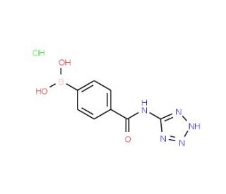 4-(1H-Tetrazol-5-ylcarbamoyl)benzeneboronic acid hydrochloride (CAS 850568-31-9) - chemical structure image