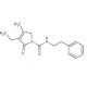 4-[2-[(3-Ethyl-4-methyl-2-oxo-3-pyrrolin-1-yl)carboxamido]ethyl]benzene (CAS 247098-18-6) - chemical structure image
