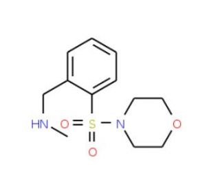 4-{2-[(Methylamino)methyl]phenylsulphonyl}morpholine (CAS 941717-08-4) - chemical structure image