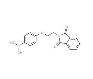 4-(2-(1,3-Dioxoisoindolin-2-yl)ethoxy)phenylboronic acid (CAS 957061-10-8) - chemical structure image