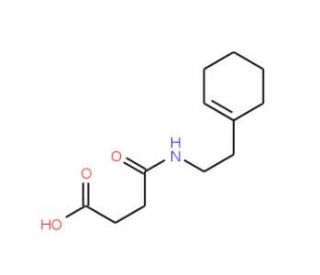4-{[2-(1-Cyclohexen-1-yl)ethyl]amino}-4-oxobutanoic acid - chemical structure image