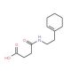 4-{[2-(1-Cyclohexen-1-yl)ethyl]amino}-4-oxobutanoic acid - chemical structure image