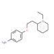 4-[2-(1-Ethyl-piperidin-2-yl)-ethoxy]-phenylamine - chemical structure image