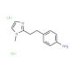 {4-[2-(1-Methyl-1H-imidazol-2-yl)ethyl]phenyl}-amine dihydrochloride - chemical structure image