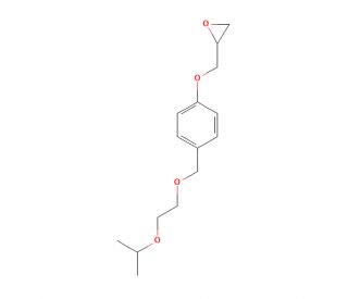 [[4-[[2-(1-Methylethoxy)ethoxy]methyl]phenoxy]methyl]oxirane (CAS 66722-57-4) - chemical structure image