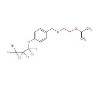 [[4-[[2-(1-Methylethoxy)ethoxy]methyl]phenoxy]methyl]oxirane-d5 - chemical structure image