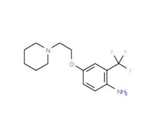 4-[2-(1-Piperidinyl)ethoxy]-2-(trifluoromethyl)-phenylamine - chemical structure image