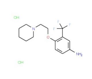 4-[2-(1-Piperidinyl)ethoxy]-3-(trifluoromethyl)-phenylamine dihydrochloride - chemical structure image