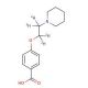 4-[2-(1-Piperidinyl)ethoxy-d4]benzoic Acid, Hydrochloride Salt - chemical structure image