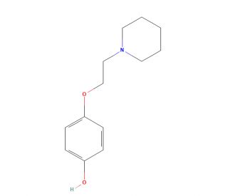 4-[2-(1-Piperidinyl)ethoxy] phenol (CAS 100238-42-4) - chemical structure image