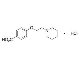 4-[2-(1-Piperidinyl)ethoxy]benzoic Acid, Hydrochloride Salt (CAS 84449-80-9) - chemical structure image