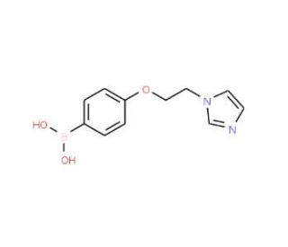 4-(2-(1H-Imidazol-1-yl)ethoxy)phenylboronic acid (CAS 957034-56-9) - chemical structure image