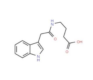 4-(2-1H-Indol-3-yl-acetylamino)-butyric acid - chemical structure image
