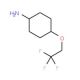 4-(2,2,2-trifluoroethoxy)cyclohexan-1-amine - chemical structure image