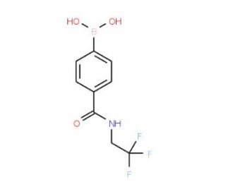 4-(2,2,2-Trifluoroethylaminocarbonyl)benzeneboronic acid (CAS 874459-90-2) - chemical structure image