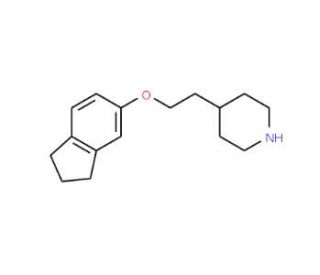 4-[2-(2,3-Dihydro-1H-inden-5-yloxy)ethyl]-piperidine - chemical structure image