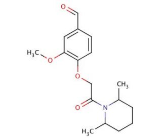 4-[2-(2,6-Dimethyl-piperidin-1-yl)-2-oxo-ethoxy]-3-methoxy-benzaldehyde - chemical structure image