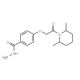 4-[2-(2,6-Dimethyl-piperidin-1-yl)-2-oxo-ethoxy]-benzoic acid hydrazide - chemical structure image